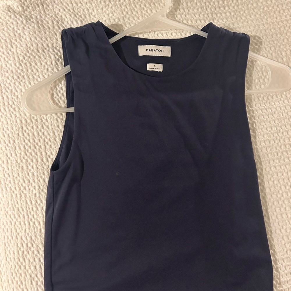 Babaton Navy Sleeveless Top
